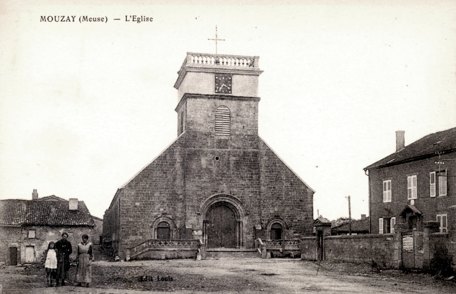 Mouzay (Meuse) L'église CPA