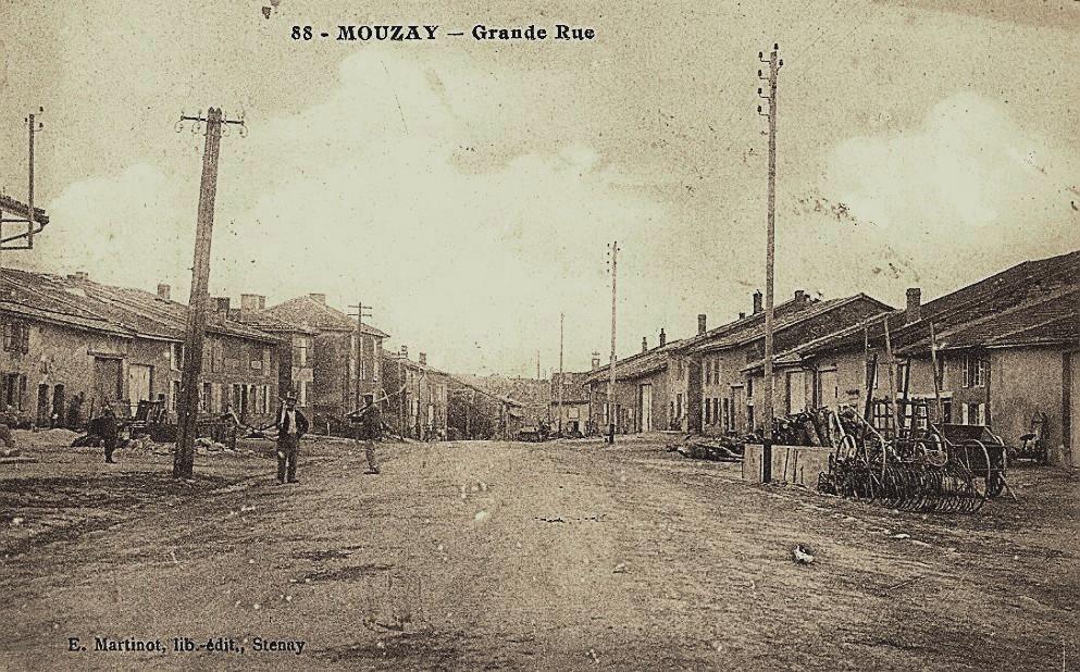 Mouzay (Meuse) La Grande Rue CPA