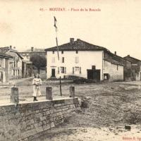 Mouzay (Meuse) La place de la bascule CPA