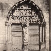Mouzon (08) Abbatiale Notre-Dame, le portail CPA
