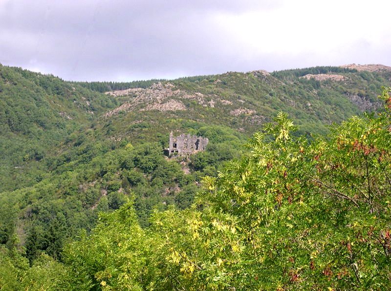 Murat-sur-Vèbre (Tarn) Canac, ruines du château