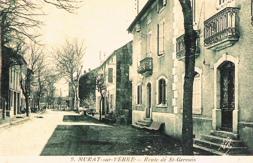 Murat-sur-Vèbre (Tarn) CPA Avenue de Saint Gervais