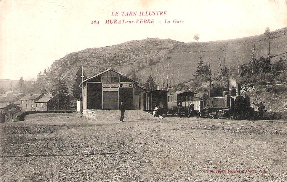 Murat-sur-Vèbre (Tarn) CPA Gare