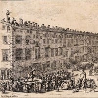 Place de la Carrière en 1627, cpa