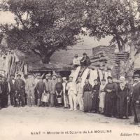 La scierie de La Mouline (cpa)