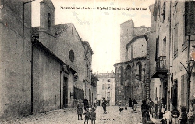 L' Hôpital General et l'église Saint-Paul (cpa)