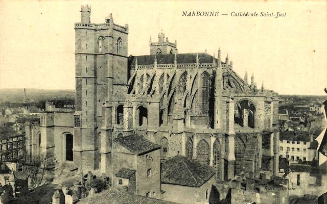 Narbonne aude la cathedrale saint just cpa