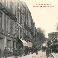 La rue de la République (cpa)