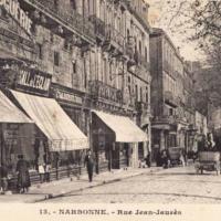 La rue Jean Jaurès (cpa)