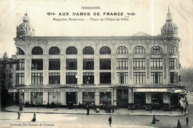 Narbonne aude le magasin aux dames de france cpa