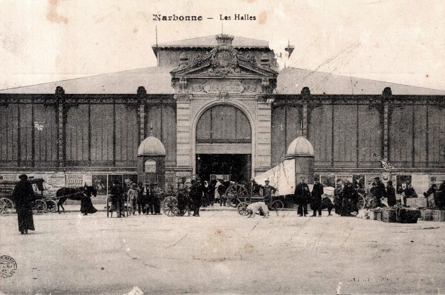 Narbonne aude les halles cpa