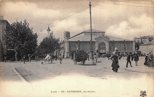 Narbonne aude les halles cpa