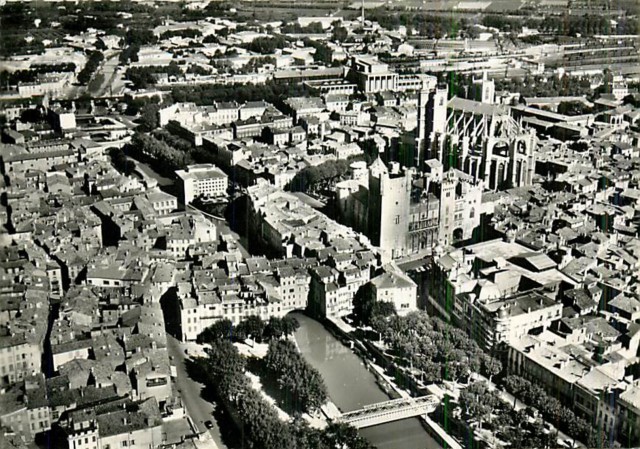 Narbonne aude vue generale cpa