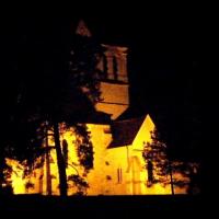 Neuville bosc oise eglise la nuit