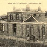 Neuville bosc oise l ecole en 1900 cpa