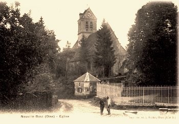 Neuville bosc oise l eglise cpa