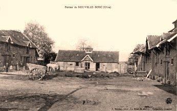 Neuville bosc oise la ferme havard cpa