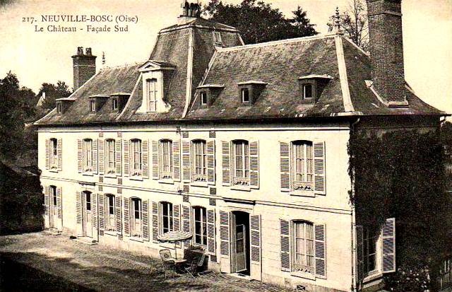 Neuville bosc oise le chateau cpa