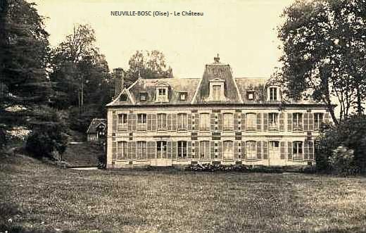 Neuville bosc oise le chateau cpa