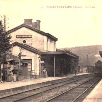 Nogent l'Artaud (Aisne) CPA Gare