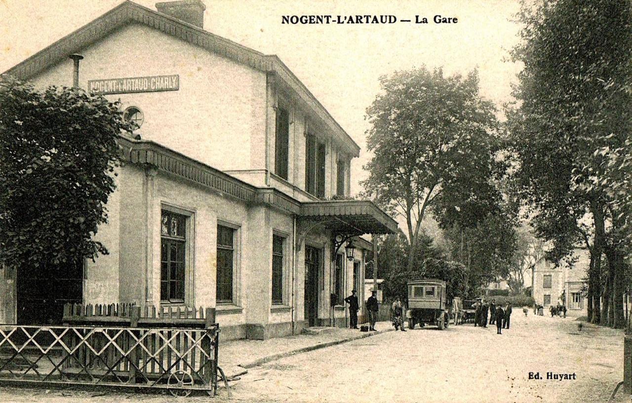 Nogent l'Artaud (Aisne) CPA Gare