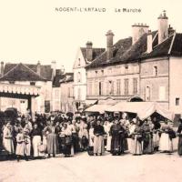 Nogent l'Artaud (Aisne) CPA Marché