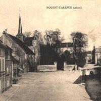 Nogent l'Artaud (Aisne) CPA Place du marché