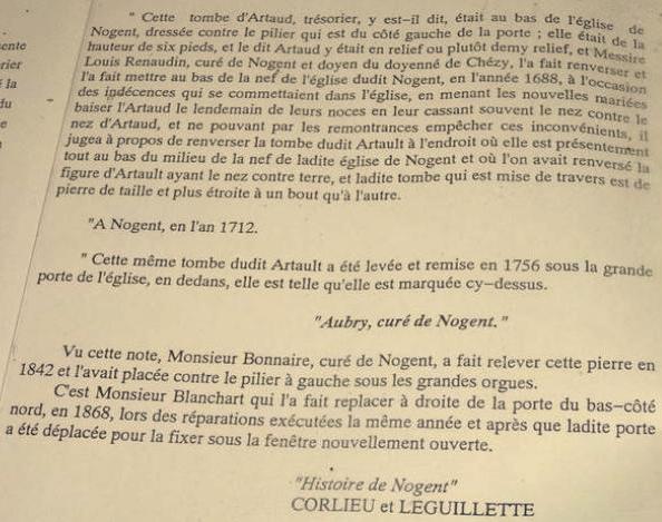 Nogent l'Artaud (Aisne) Gisant d'Artaud