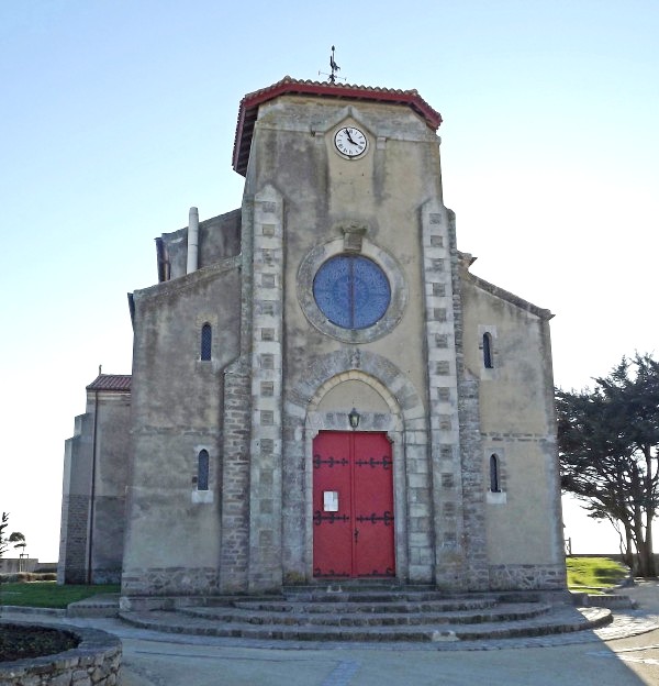 Noirmoutier-en-l'Ile (Vendée) L'Herbaudière, église du Sacré-Coeur