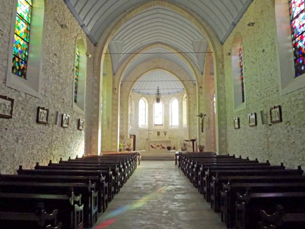 Noirmoutier-en-l'Ile (Vendée) L'Herbaudière, église du Sacré-Coeur 