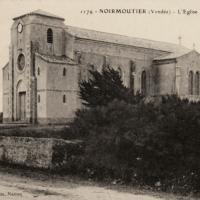 Noirmoutier-en-l'île (Vendée) L'Herbaudière, l'église du Sacré-Coeur CPA