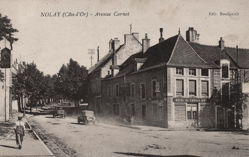 Nolay (Côte d'Or) L'avenue Carnot CPA