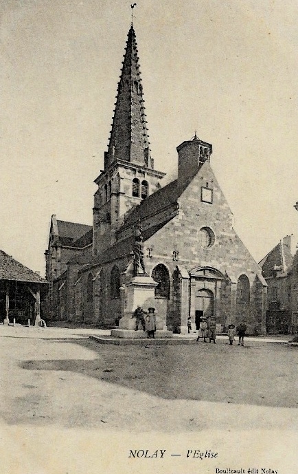 Nolay (Côte d'Or) L'église Saint-Martin CPA