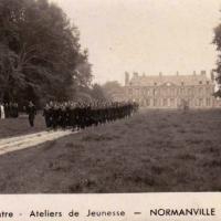 Normanville seine maritime chateau cpa