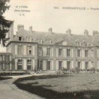 Normanville seine maritime chateau cpa