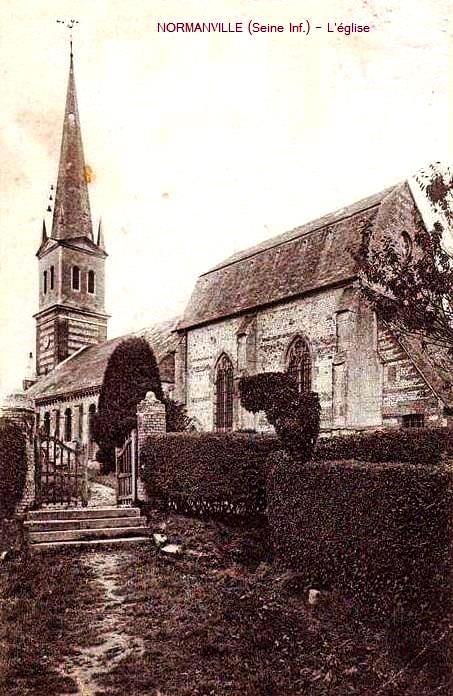 Normanville seine maritime eglise cpa