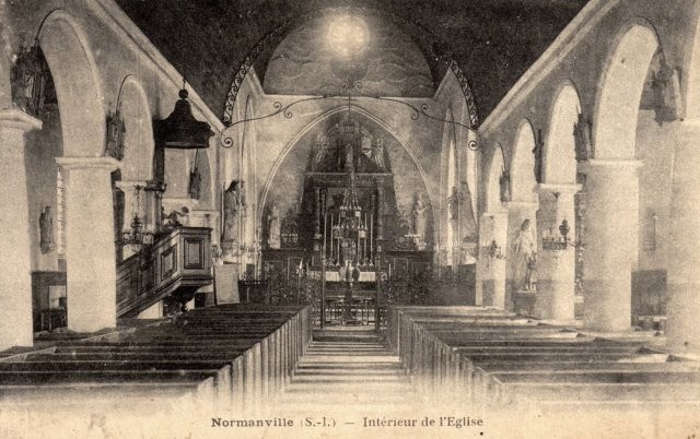 Normanville seine maritime eglise cpa