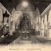 Normanville seine maritime eglise cpa