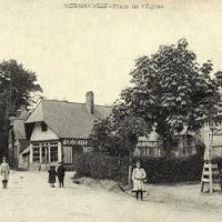 Normanville seine maritime eglise place cpa