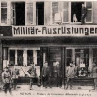 Noyon oise cpa 1914 1918 commerce allemand