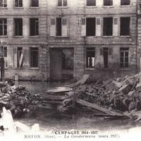 Noyon oise cpa 1917 la gendarmerie