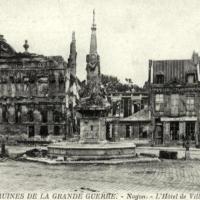 Noyon oise cpa 1914 1918 hotel de ville
