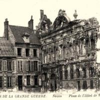 Noyon oise cpa 1914 1918 hotel de ville