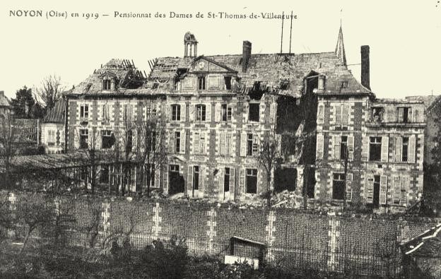 Noyon oise cpa 1919 le pensionnat saint thomas