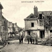 Noyon oise cpa 1914 1918 rue calvin 