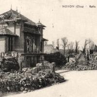 Noyon oise cpa 1914 1918 salle des fetes 