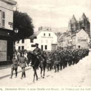 Noyon oise cpa 1914 1918 soldats allemands