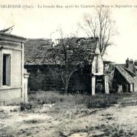 Noyon oise cpa septembre 1918 tarlefesse la grande rue