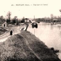 Noyon oise cpa canal 