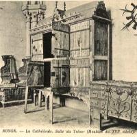 Noyon oise cpa cathedrale salle du tresor